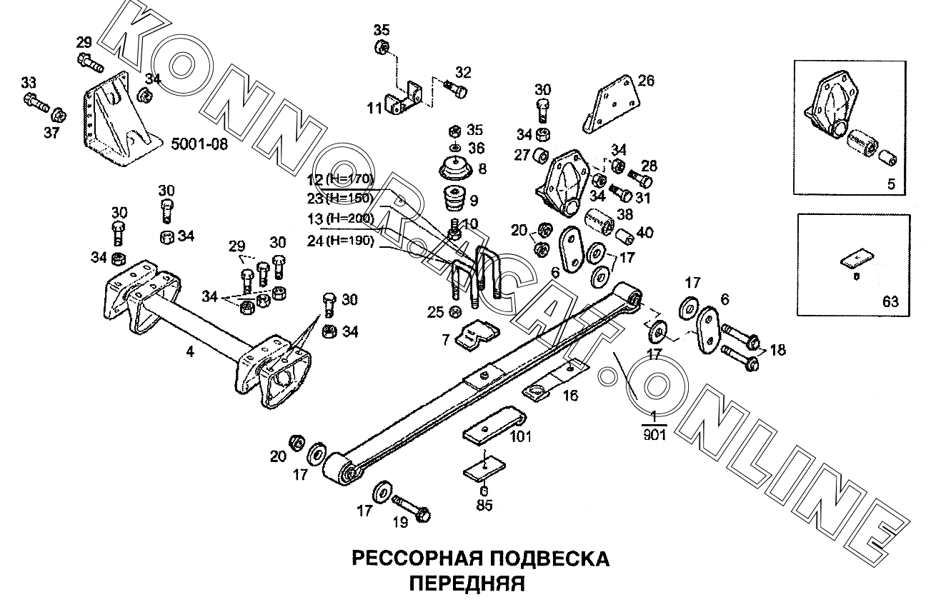 Шкворень ивеко стралис схема