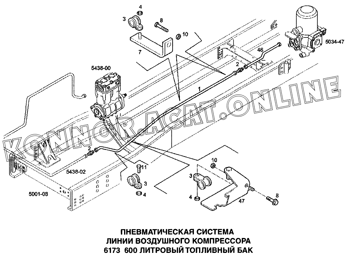 Пневмосистема ивеко стралис схема