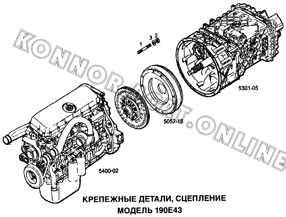 Крепежные детали сцепления Iveco EuroTech CURSOR | Запчасти Konnor