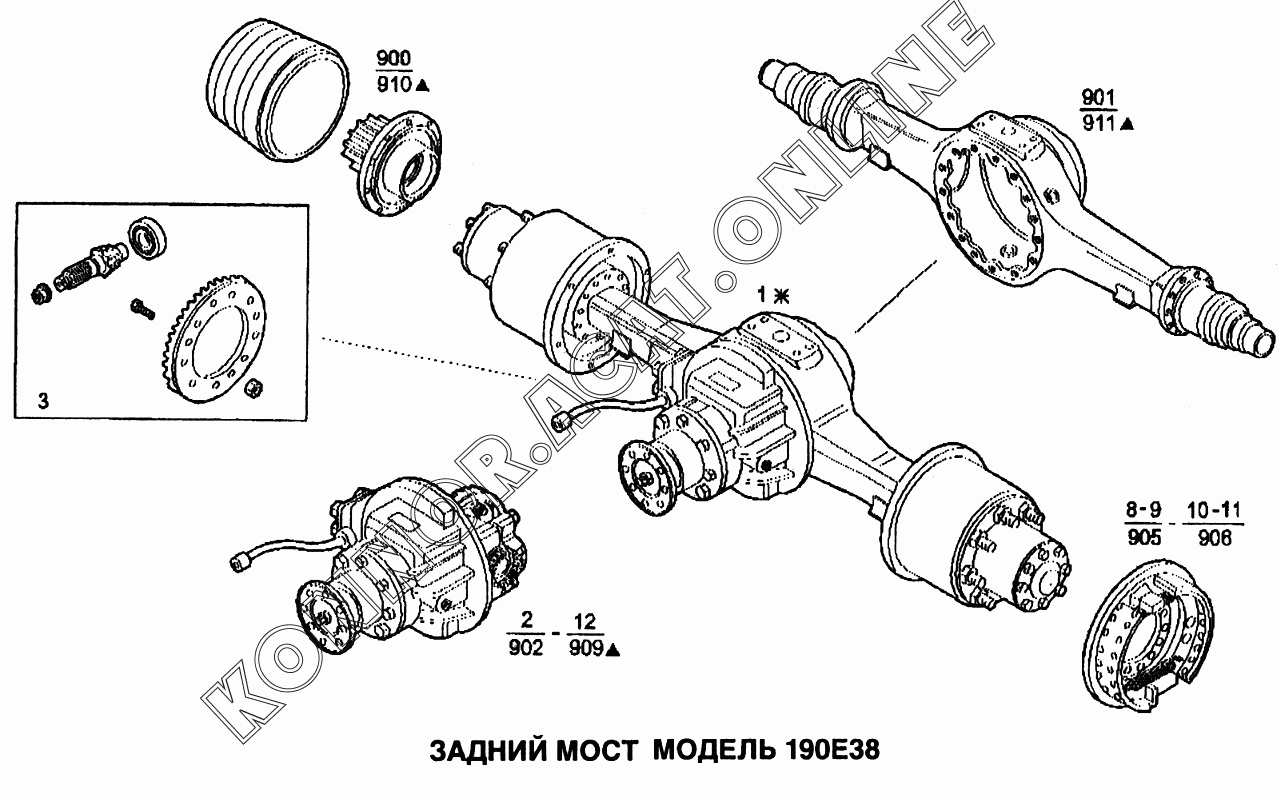 Передний мост ивеко траккер схема