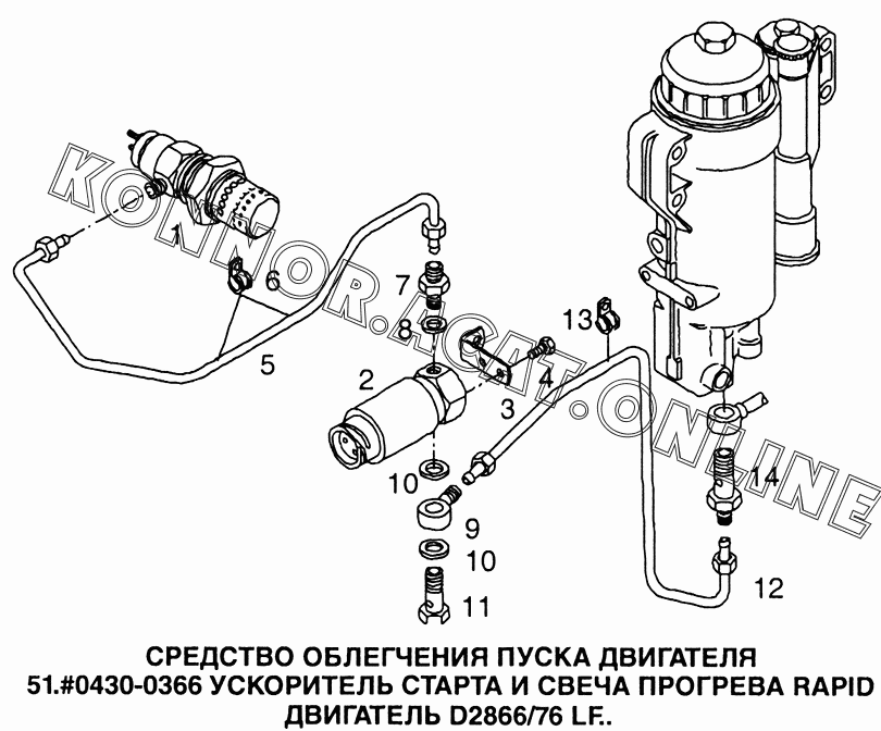 Схема двигателя ман тга