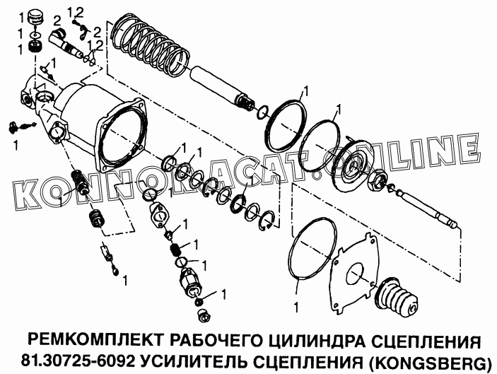 Схема сцепления ман тгл