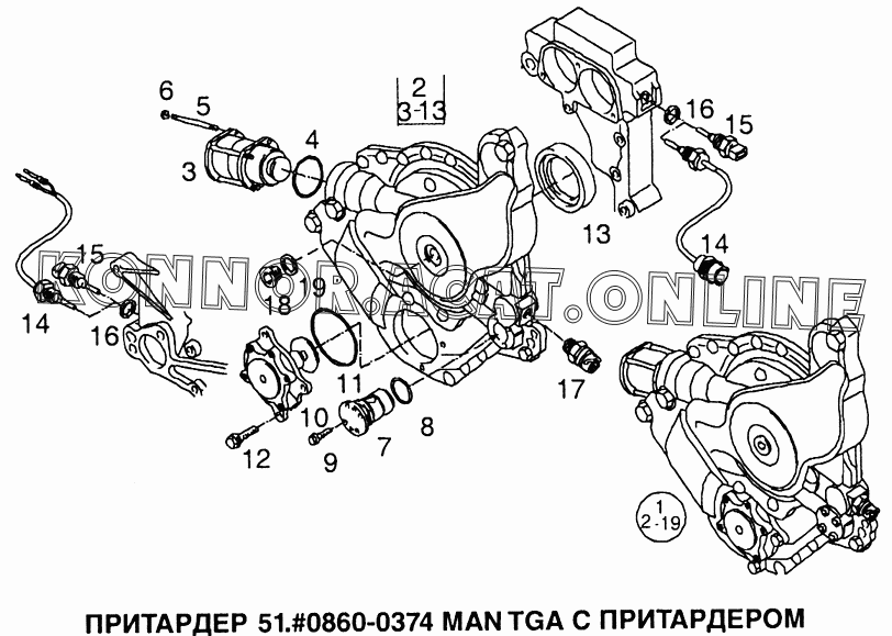 Схема двигателя ман тга