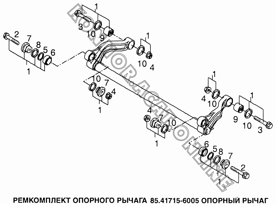 Задняя подвеска ман тга схема