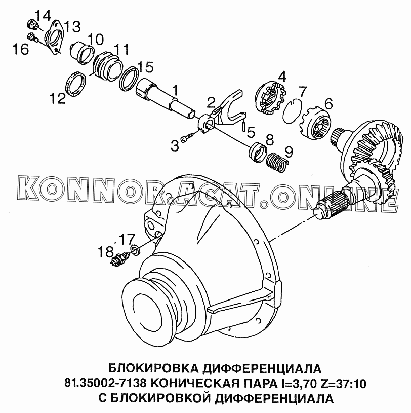 Схема бортового редуктора ман тгс