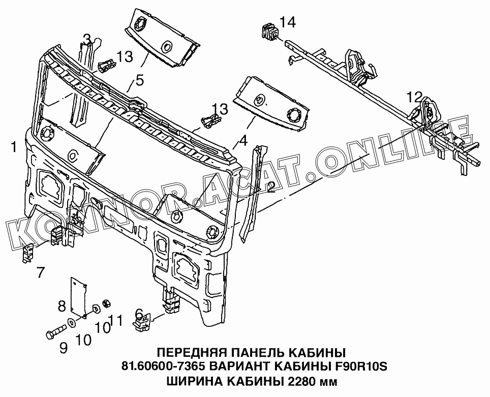 Дверная карта ман ф2000