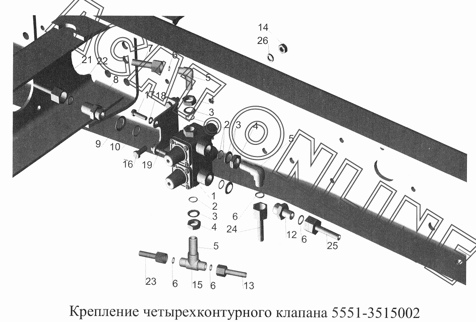 схема воздушной системы маз