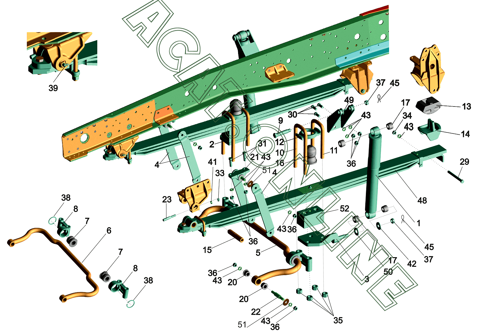 Схема шкворня маз 4370