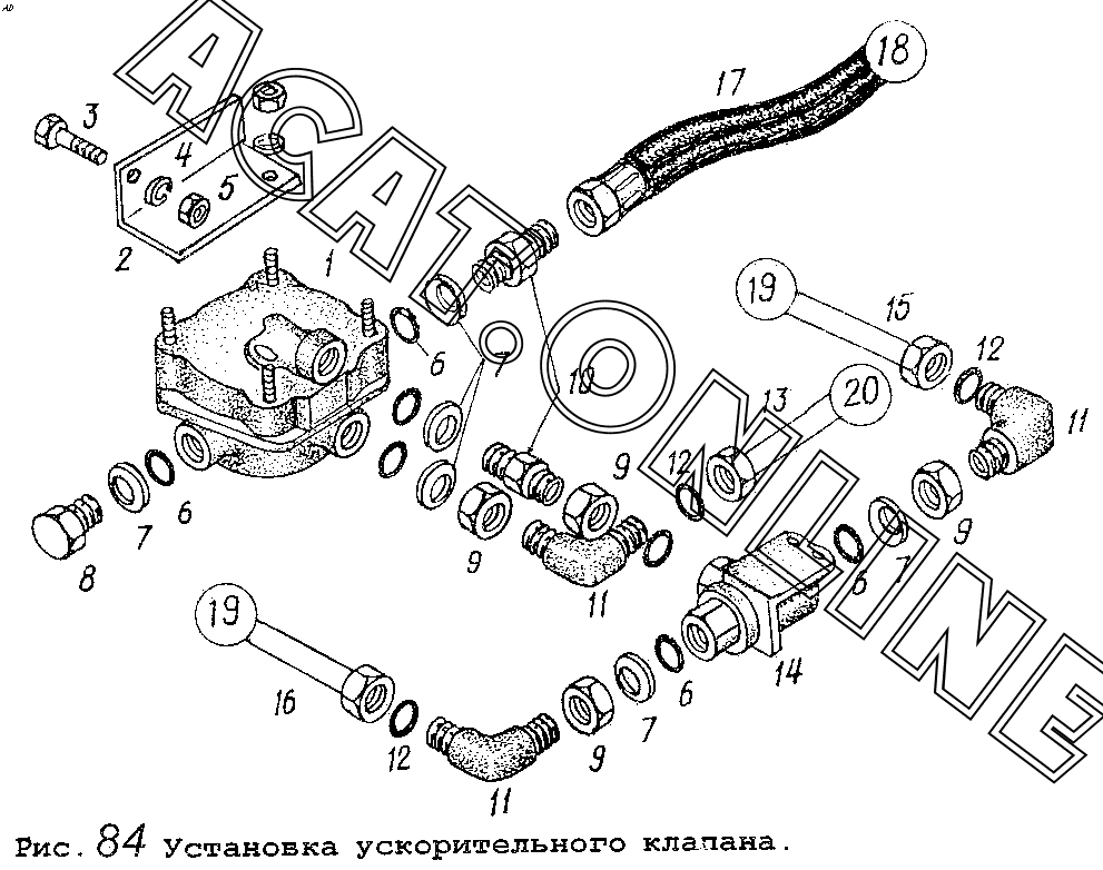 Ускорительный клапан камаз схема подключения