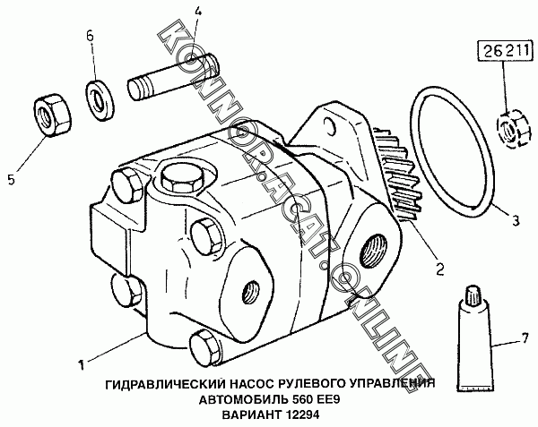 Схема насоса гур рено