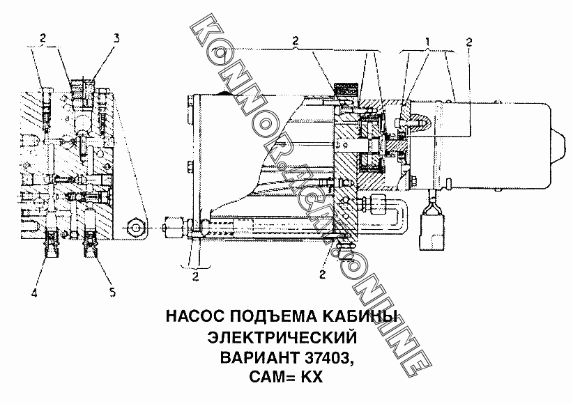 Схема подъема кабины