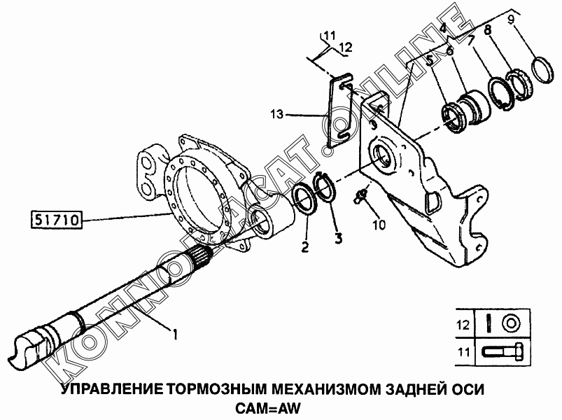 Количество тормозных осей